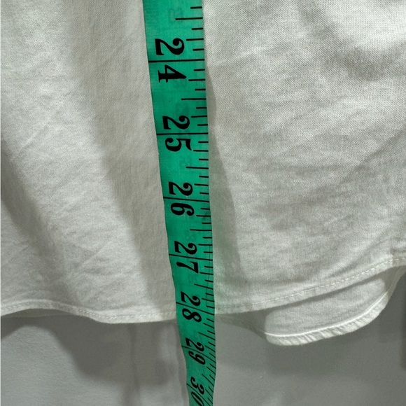 Faherty Men White Stretch Oxford Button Down Shirt Size Medium - Picture 5 of 8